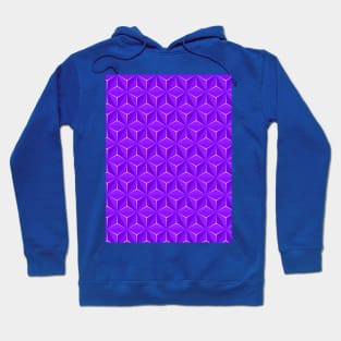 Geometric purple shapes Pattern Hoodie